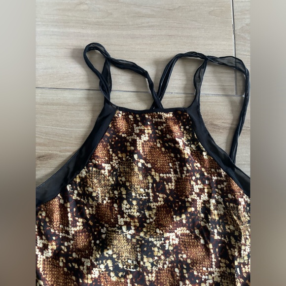 NWOT Nights Out snake print bodysuit by Intimately Free People - Picture 4 of 8